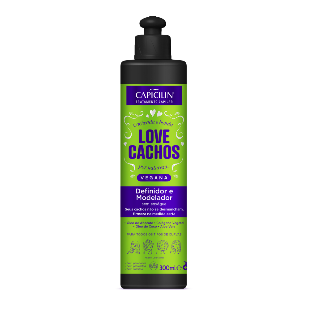 Definidor e Modelador de Chachos Capicilin Love Cachos 300ml