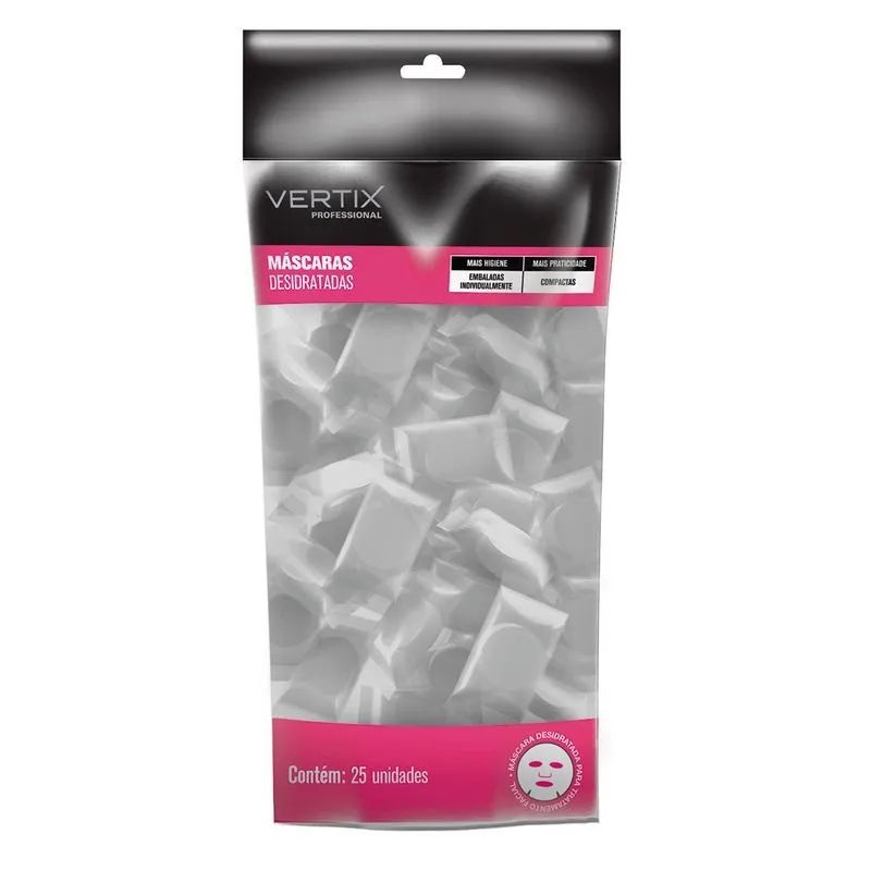 Máscara Vertix Belliz Com 25 Unidades Desidratada Ref. 3280