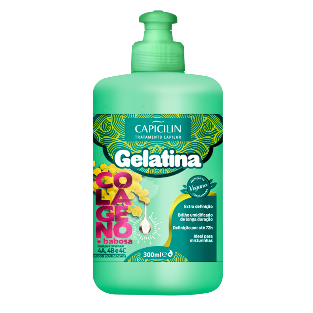 Gelatina Capicilin Colágeno e Babosa 300ml