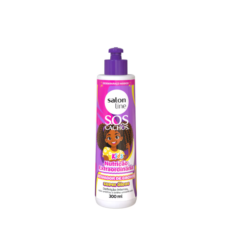 Ativador De Cachos Salon Line Sos Cachos Kids Super Óleos 300ml