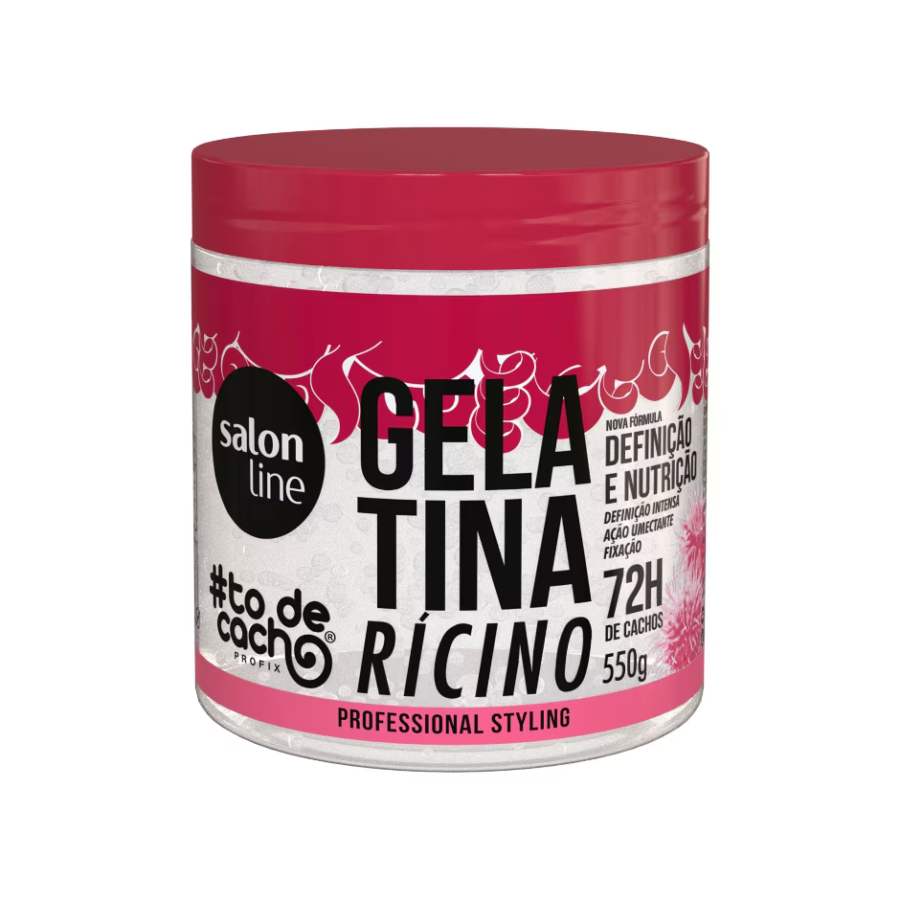 Gelatina Salon Line #Todecacho Óleo De Rícino Definição E Nutrição 550G