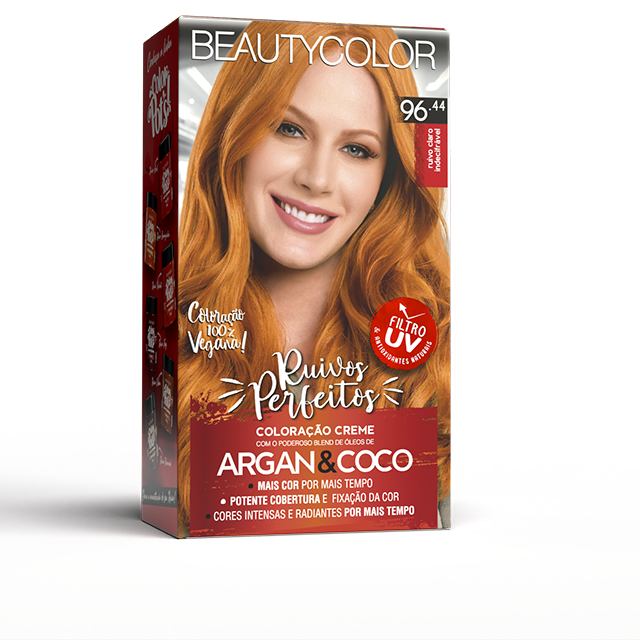 Coloração Creme Beauty Color Ruivos Perfeitos Ruivo Claro Indecifrável 96.44