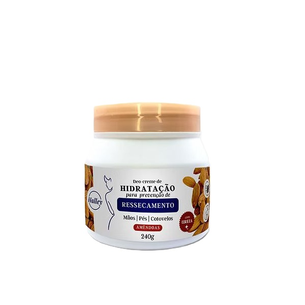 Deo-Creme de Hidratação Halley Prevenção de Ressecamento Amendoa 240g