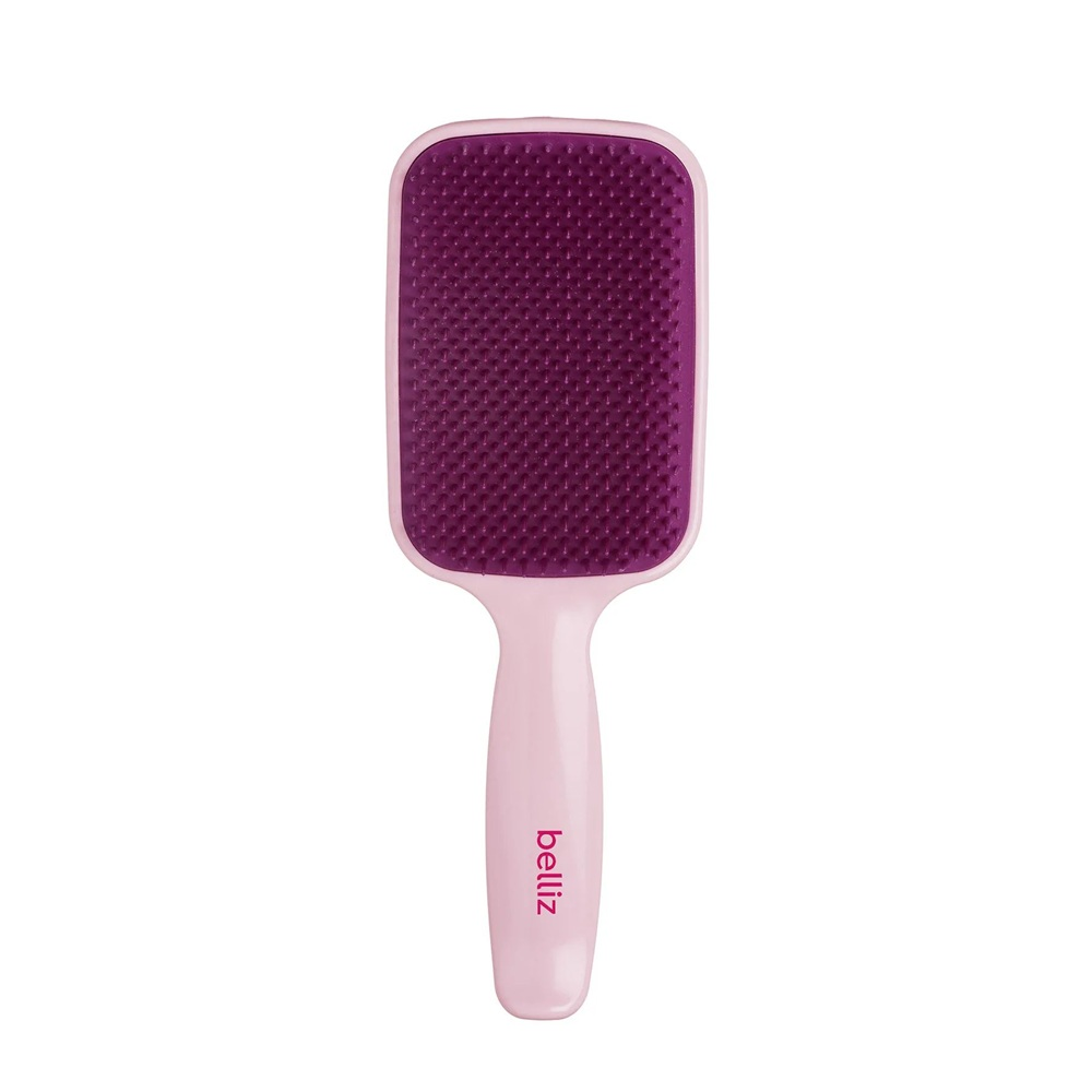 Escova Belliz Rosa Flex Racket Ref. 461