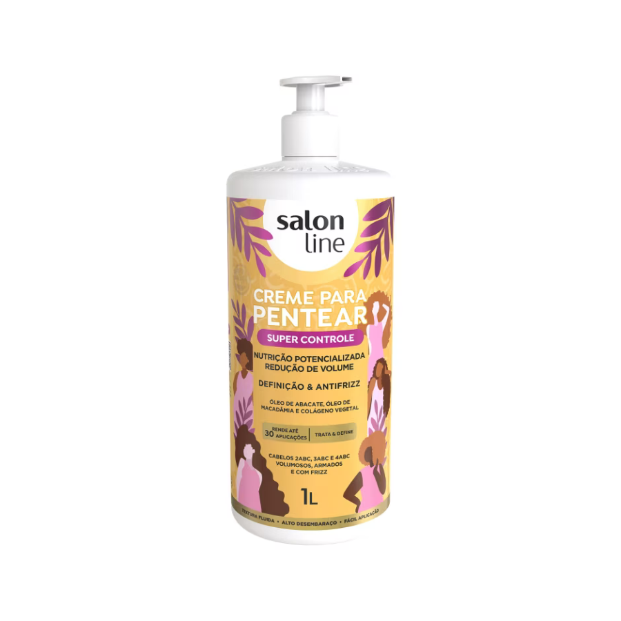 Creme Para Pentear Salon Line Super Controle 1L