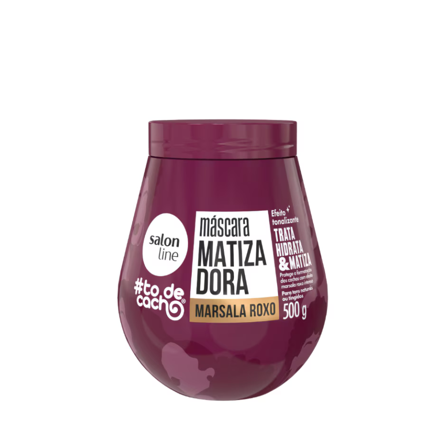 Máscara Matizadora Salon Line #Todecacho Marsala Roxo 500G