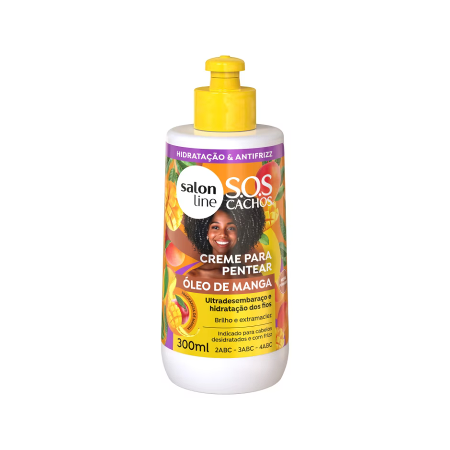 Creme Para Pentear Salon Line S.O.S Cachos Óleo De Manga 300ml