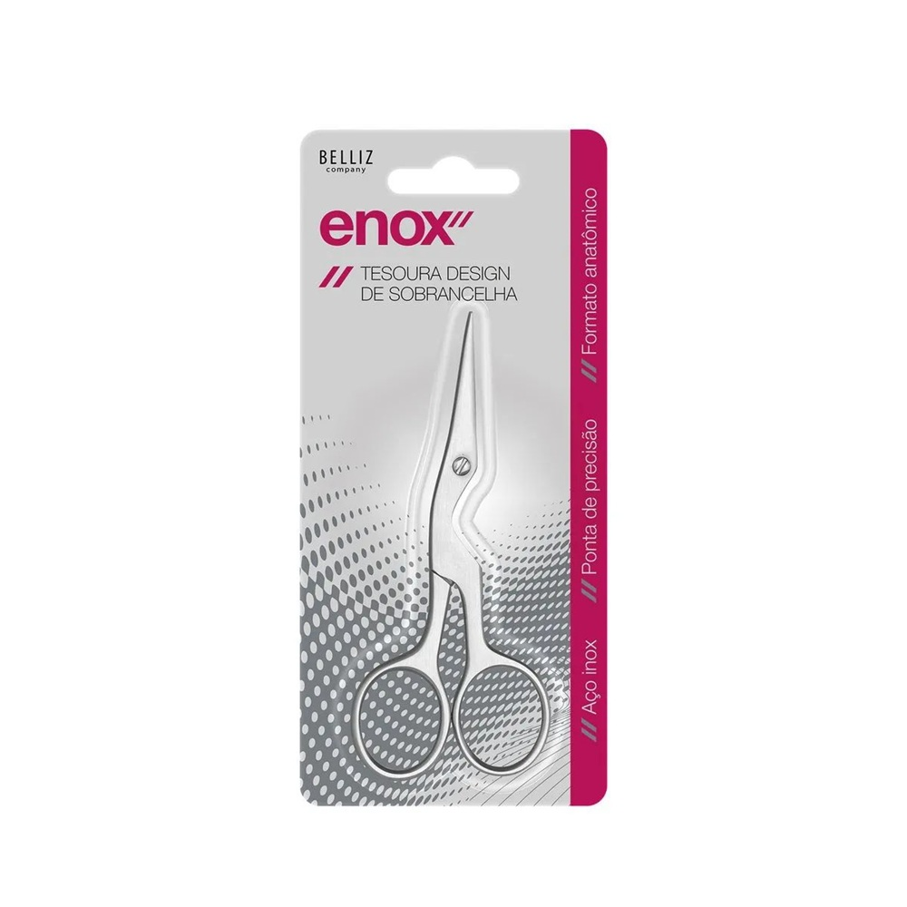Tesoura Enox Belliz Para Design de Sobrancelha Ref. 656