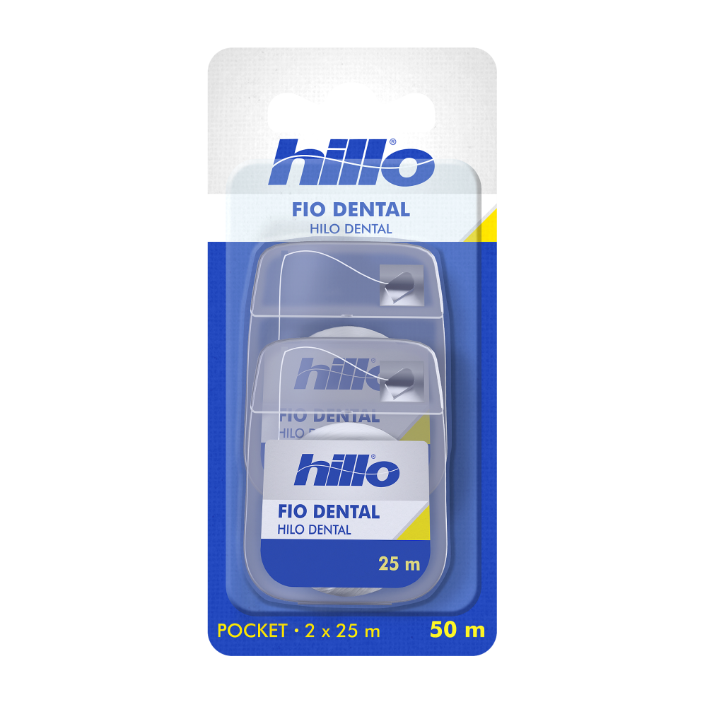 Kit 02 Fio Dental Hillo Pocket 25M