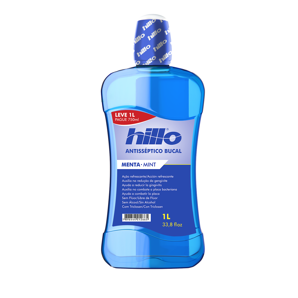 Antisséptico Bucal Hillo Menta 1L