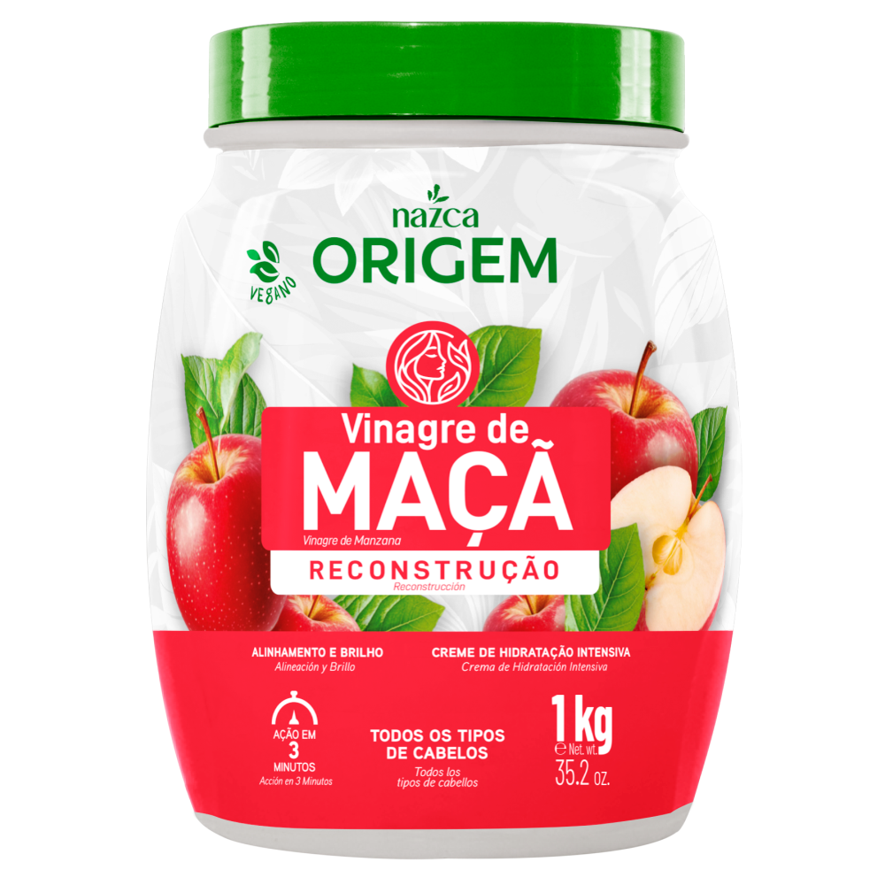 Creme de Hidratação Nazca Origem Vinagre De Maçã 1kg