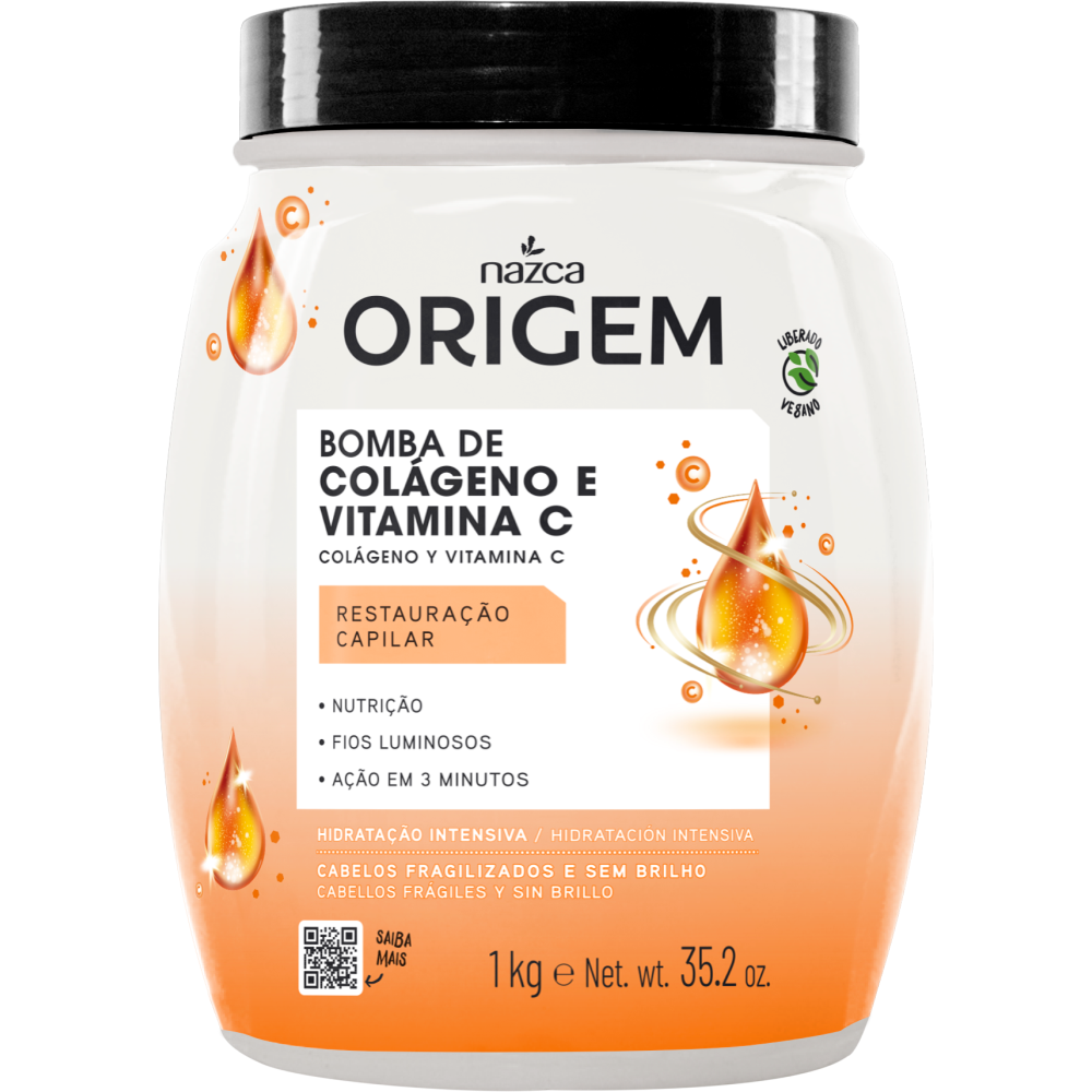 Creme de Hidratação Nazca Origem Colágeno e Vitamina C 1kg