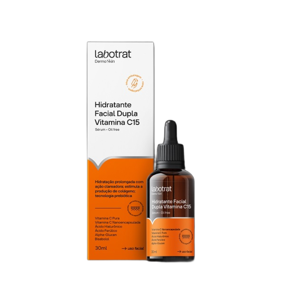 Hidratante Facial Dupla Vitamina C15 Dermo Skin 30ml Labotrat