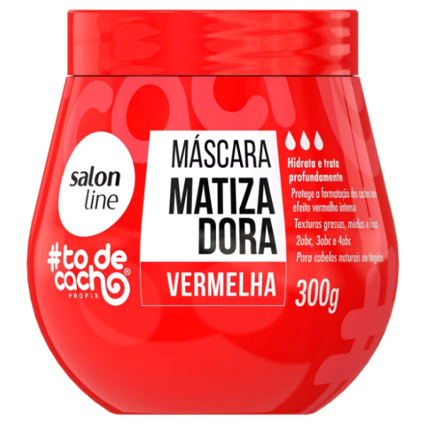 Máscara Matizadora Salon Line #Todecacho Vermelha 300G