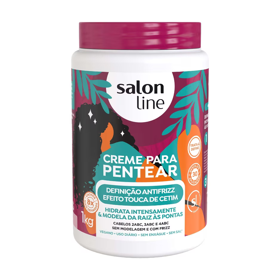 Creme Para Pentear Salon Line Definição Antifrizz 1Kg