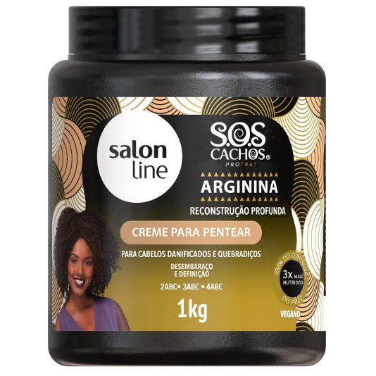 Creme Para Pentear Salon Line S.O.S Cachos Arginina 1Kg
