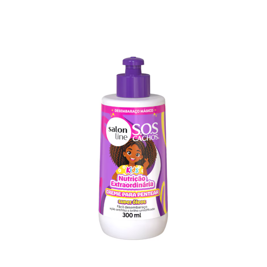 Creme Para Pentear Salon Line S.O.S Cachos Kids Super Óleos 300ml