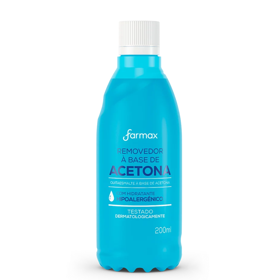 Removedor De Esmalte Farmax Com Acetona 200ml
