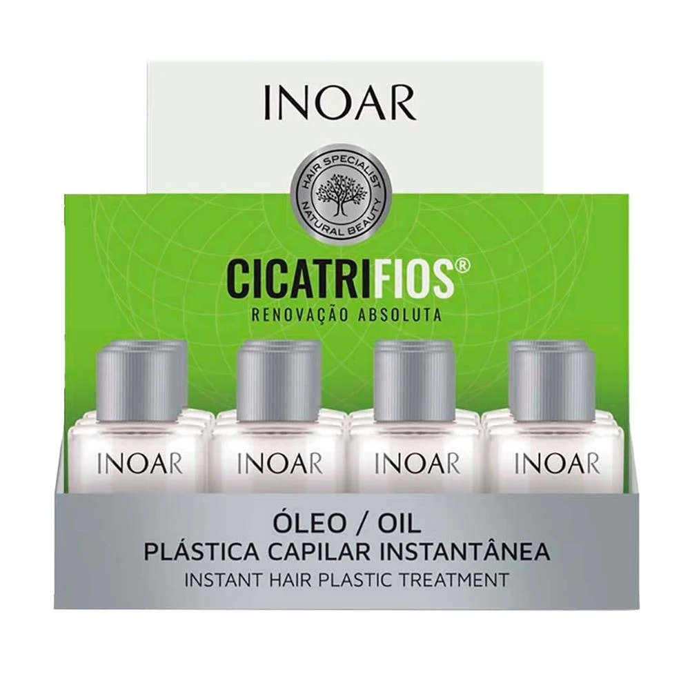 Óleo Capilar Inoar Argan Cicatrifios 7ml Display (12 Unidades)