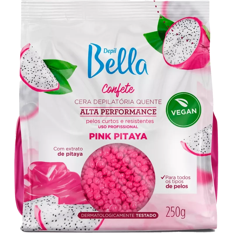 Cera Depilatória Quente Depil Bella Confete Pink Pitaya 250G