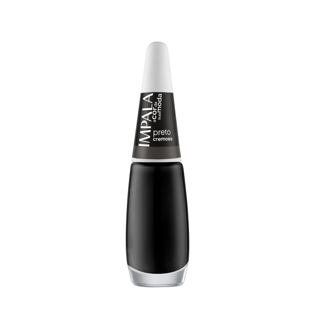 Esmalte Impala A Cor da Sua Moda Cremoso Preto Com 6 Unidades Ref. 501
