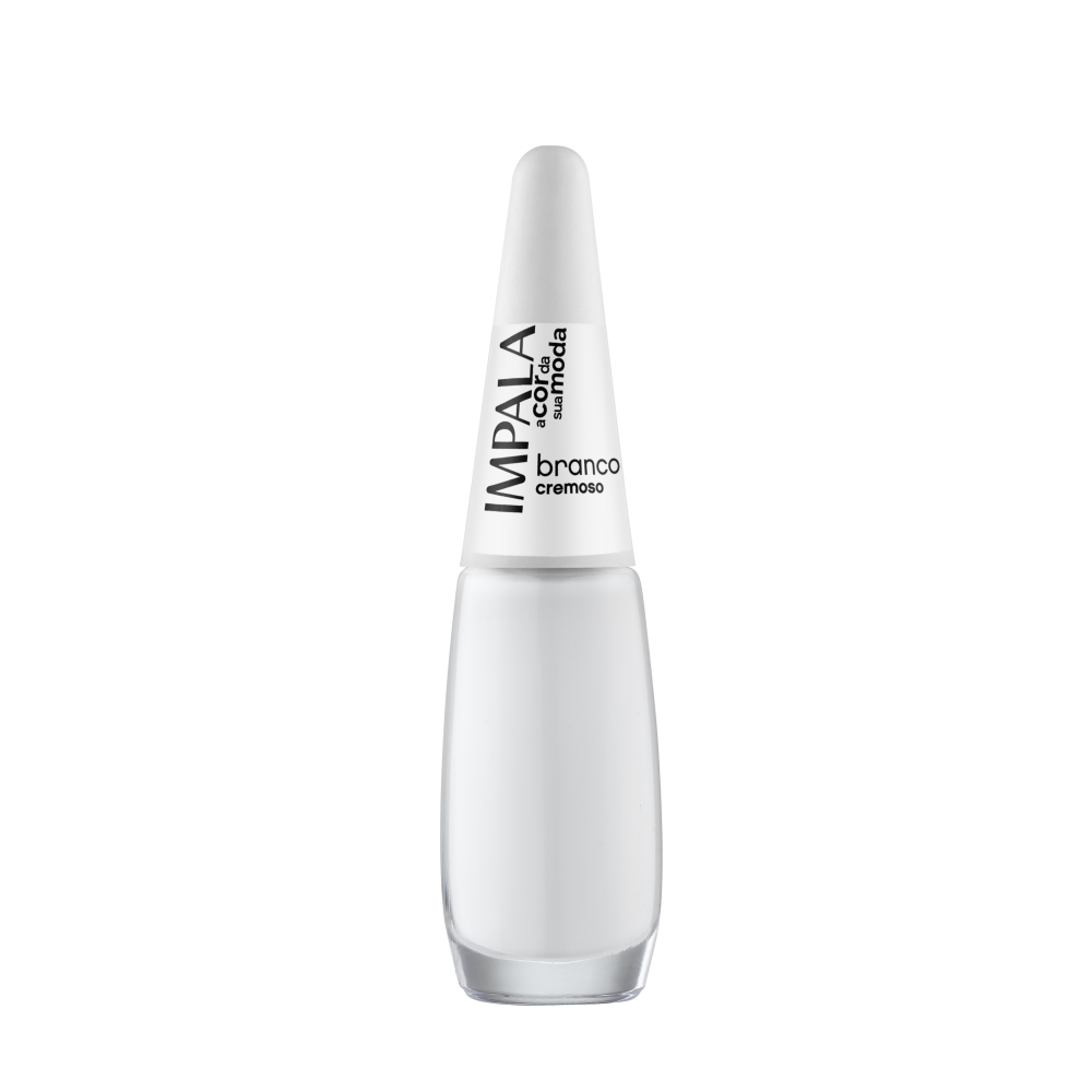 Esmalte Impala A Cor da Sua Moda Cremoso Branco Com 6 Unidades Ref. 608