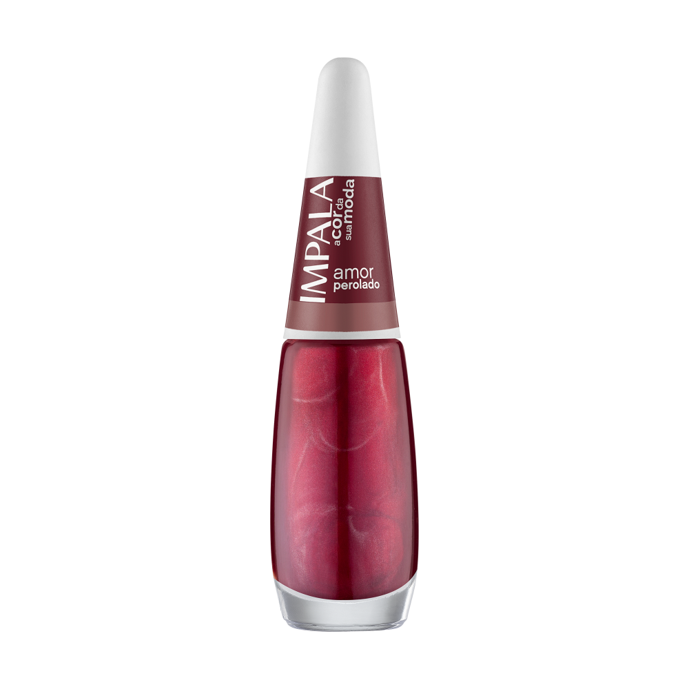 Esmalte Impala A Cor da Sua Moda Perolado Amor Com 6 Unidades Ref. 004