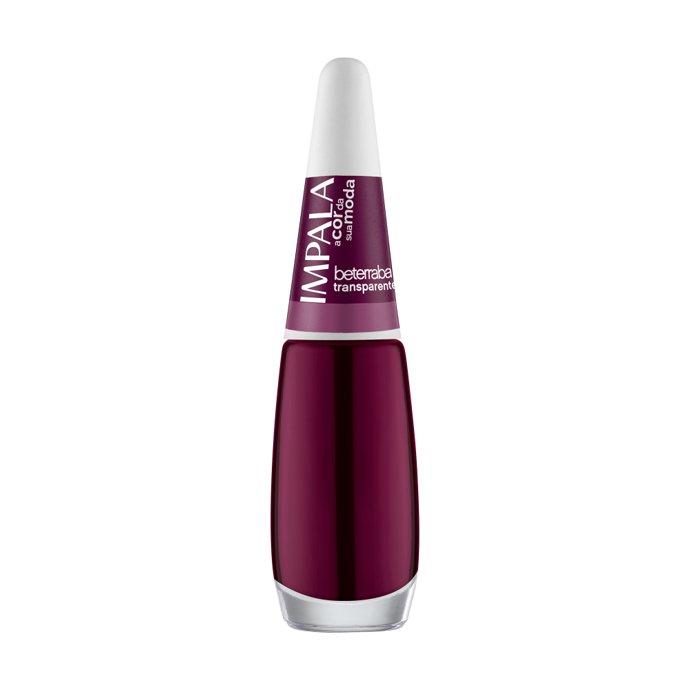 Esmalte Impala A Cor da Sua Moda Transparente Beterraba Com 6 Unidades Ref. 125