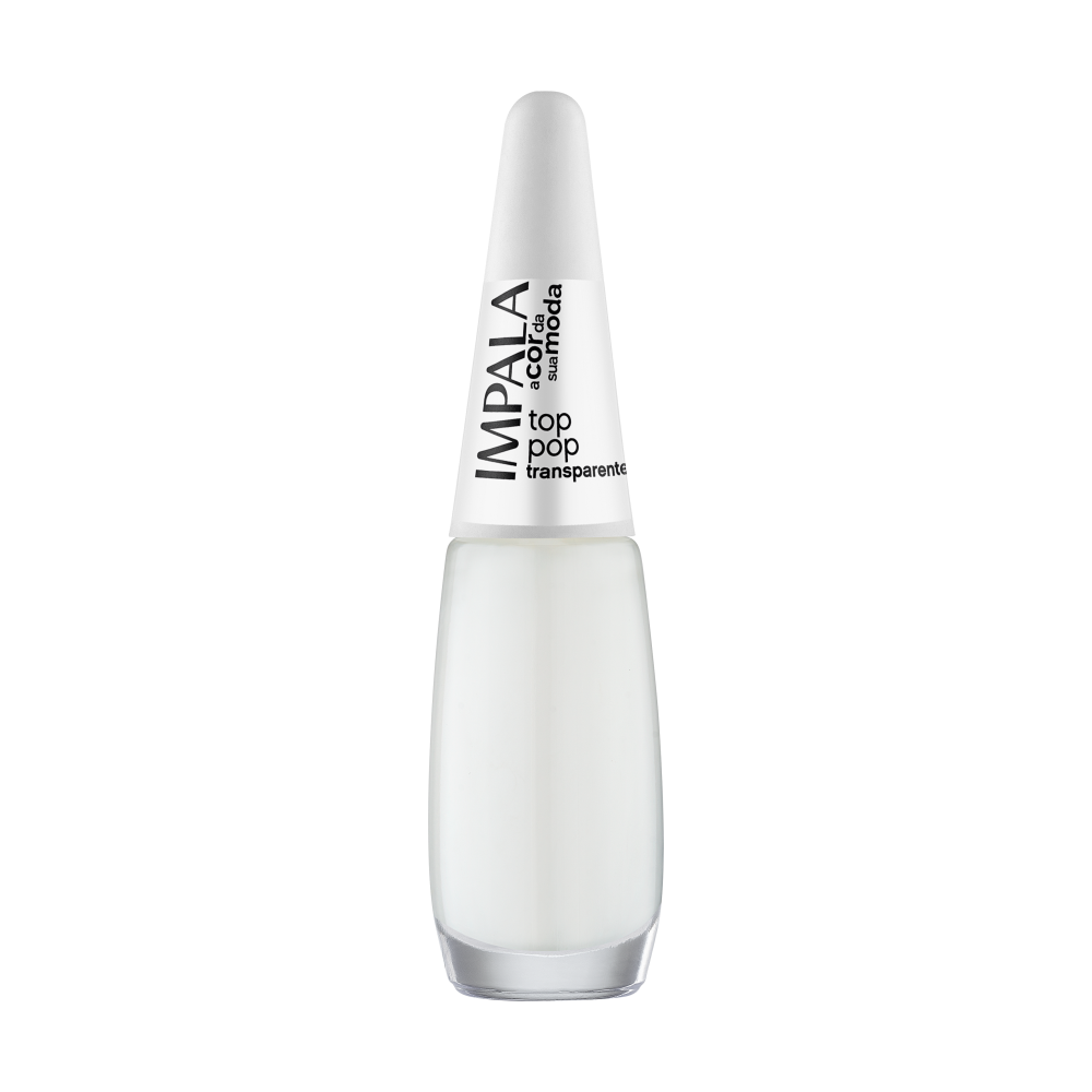 Esmalte Impala A Cor da Sua Moda Transparente Top Pop Com 6 Unidades Ref. 343