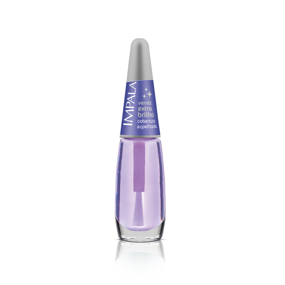 Esmalte Impala Cuidados Especiais Cobertura Espelhada Verniz Extra Brilho Ref. 054