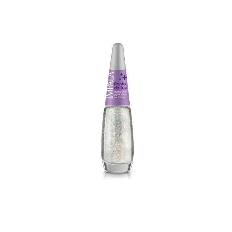 Esmalte Impala Cuidados Especiais Verniz Com Partículas Radiantes Ponto de Luz Ref. 758