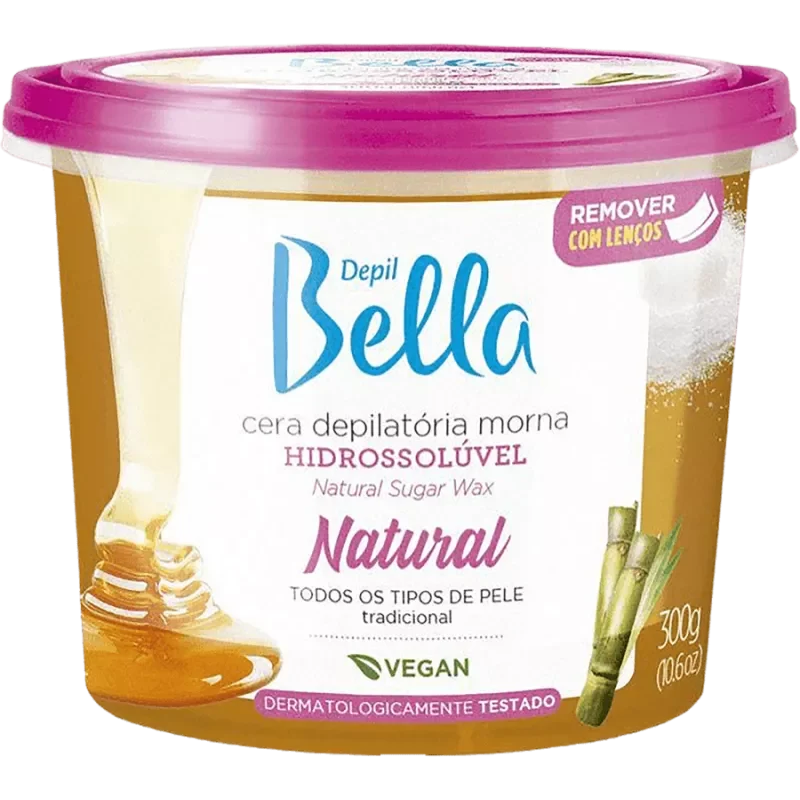 Cera Depilatória Depil Bella Hidrossolúvel Natural 300G