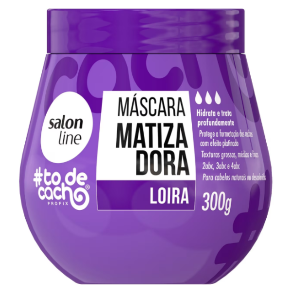 Máscara Matizadora Salon Line #Todecacho Loira Roxa 300G