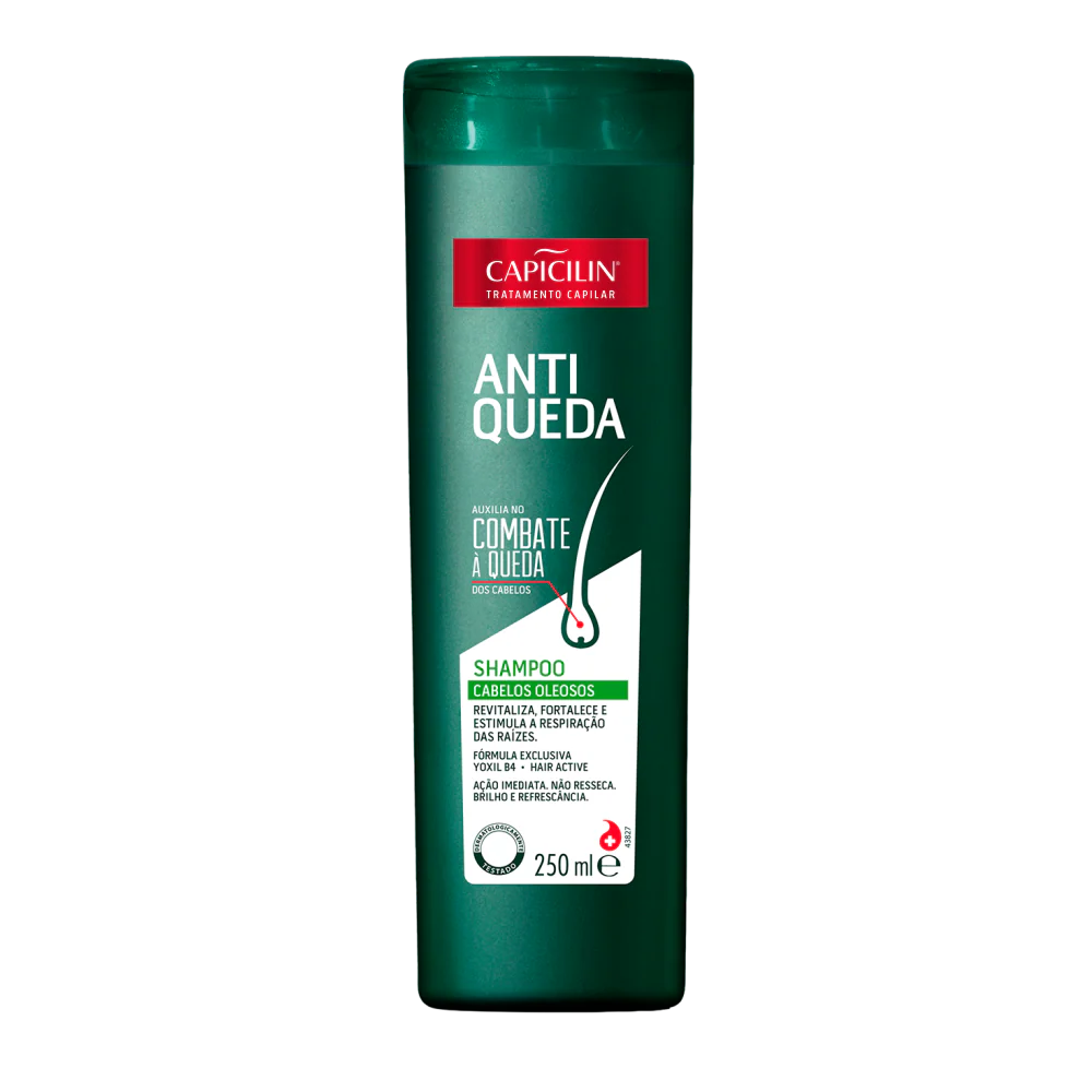 Shampoo Capicilin Antiqueda Cabelos Oleosos 250ml