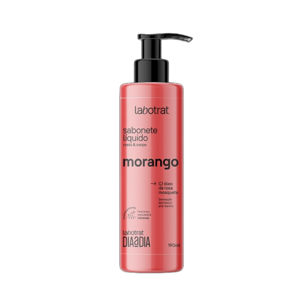 Sabonete Líquido Labotrat Morango Dia A Dia 190ml
