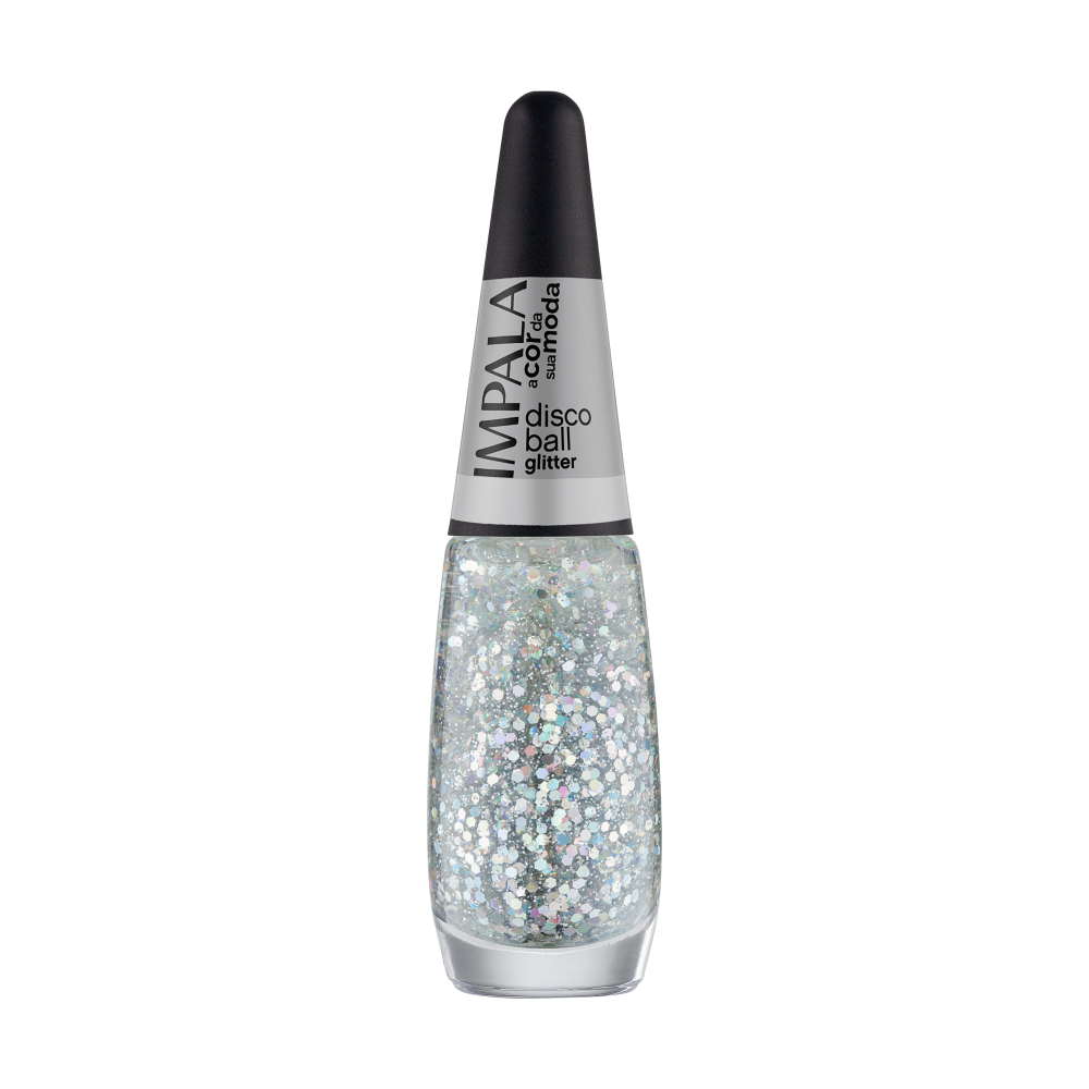 Esmalte Impala A Cor da Sua Moda Glitter Disco Ball Com 6 Unidades Ref. 304