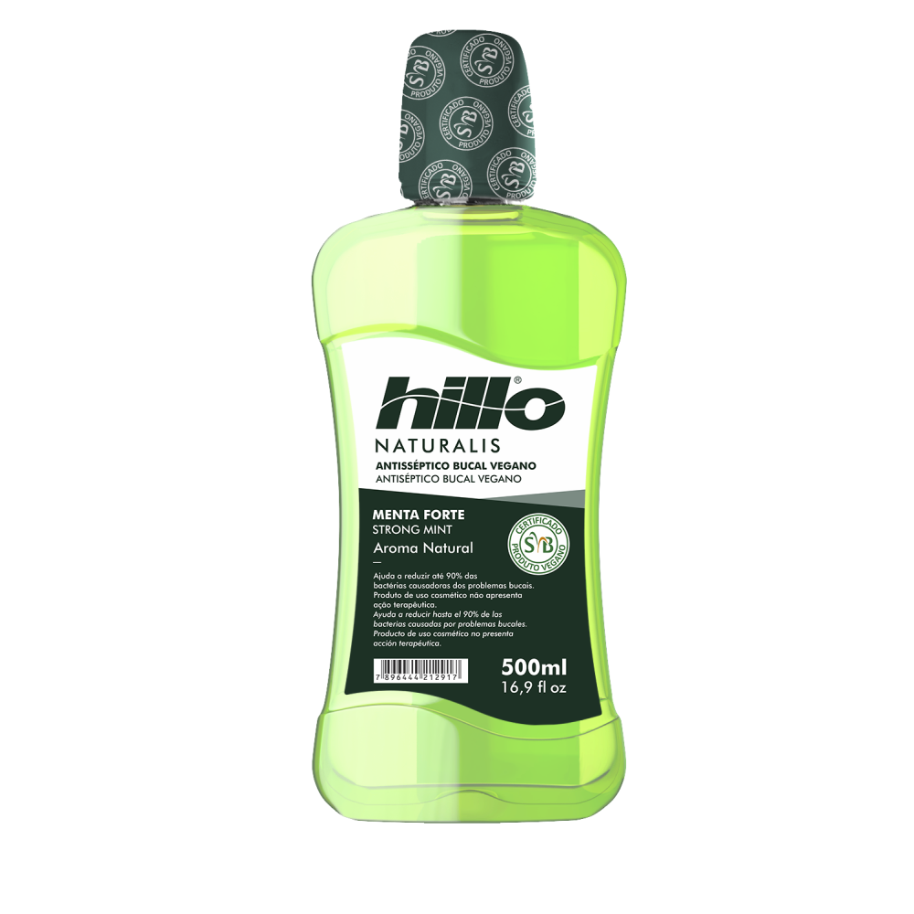 Antisséptico Hillo Vegano Menta Forte 500ml