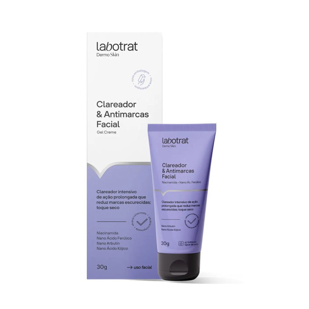 Clareador & Antimarcas Facial Gel Creme Dermo Skin 30G Labotrat