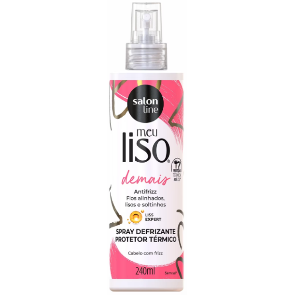 Defrizante Salon Line Meu Liso Demais Spray Protetor Térmico 240ml