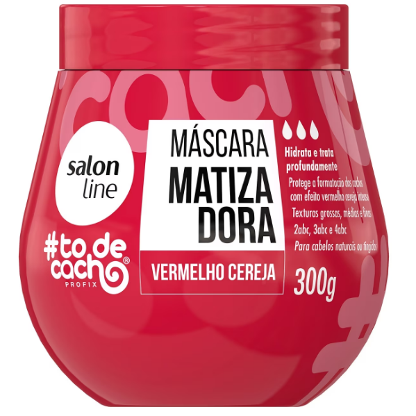 Máscara Matizadora Salon Line #Todecacho Vermelho Cereja 300G