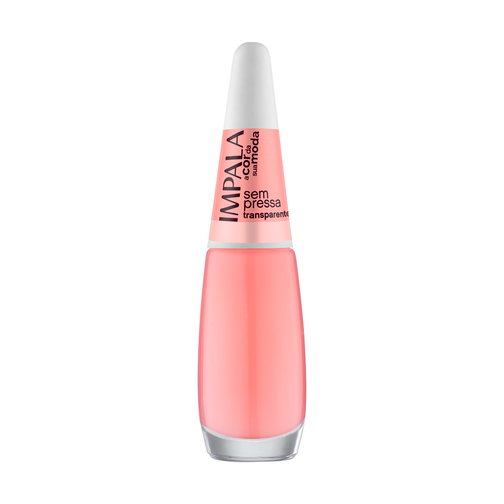 Esmalte Impala A Cor da Sua Moda Transparente Sem Pressa Com 6 Unidades Ref. 861