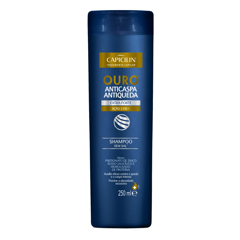 Shampoo Capicilin Ouro Anticaspa Antiqueda 250ml