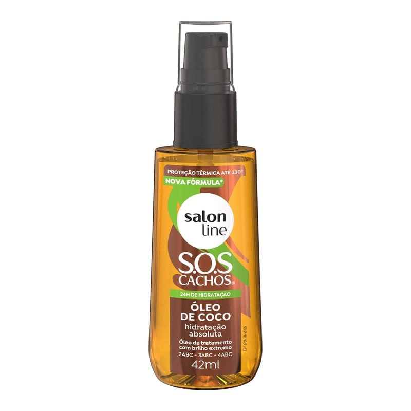 Óleo De Tratamento Salon Line S.O.S Cachos Óleo De Coco Hidratação Absoluta 42ml