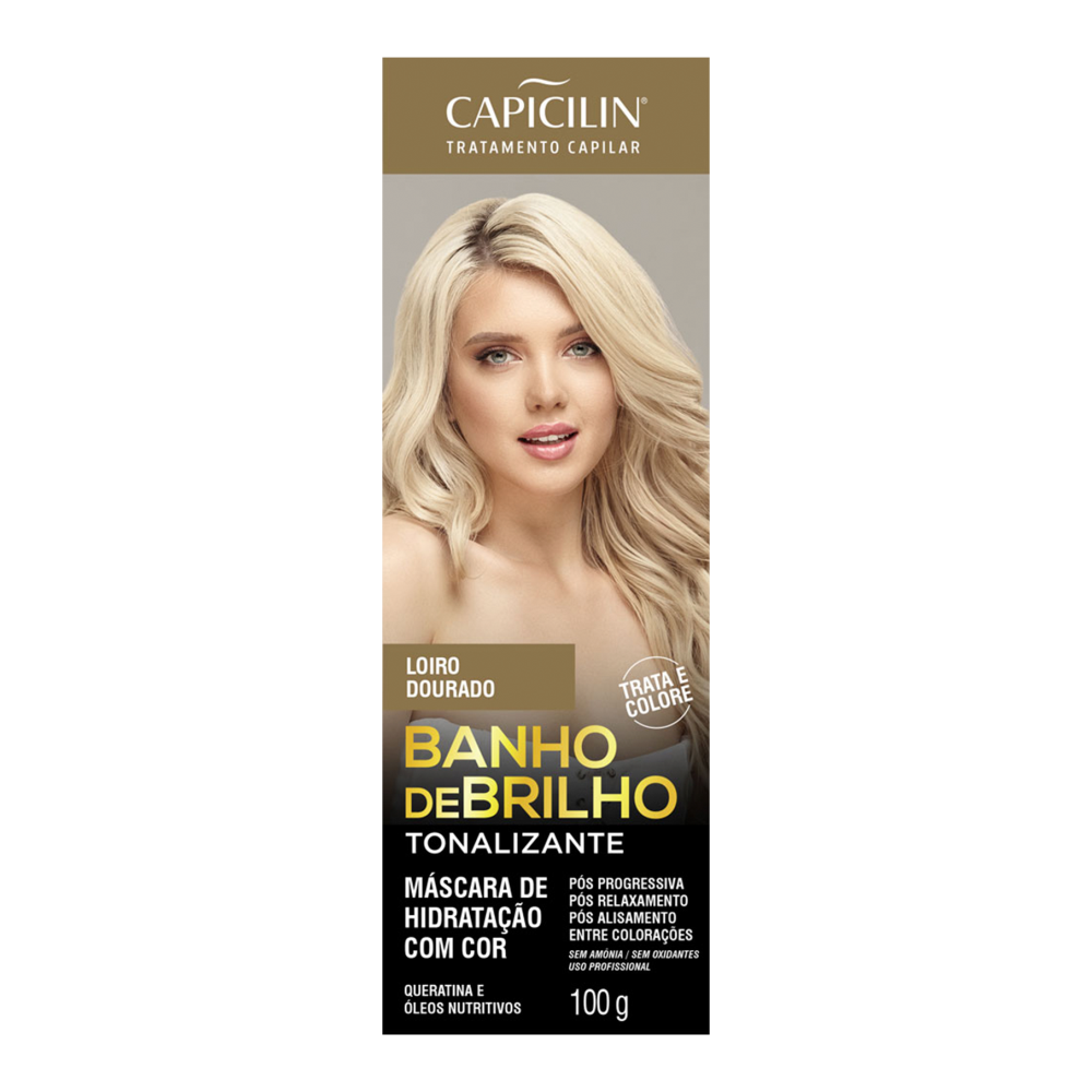 Tonico Capicilin Banho de Brilho Loiro Dourado 100g