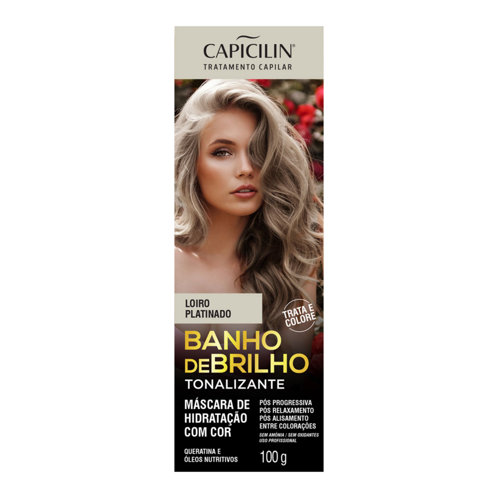 Tonalizante Capicilin Banho de Brilho Loiro Platinado 100g