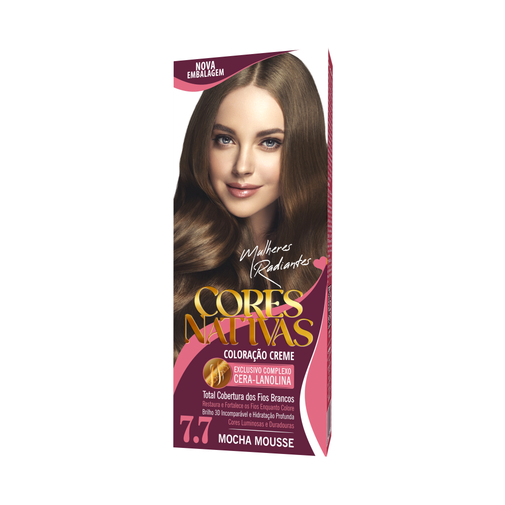 Coloração Creme Márcia Marrom Dourado 7.7