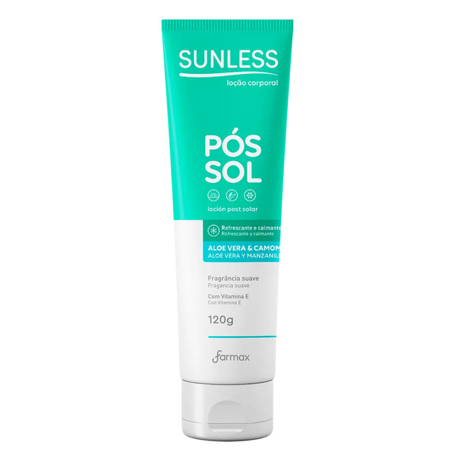 Pós Sol Farmax Sunless Camomila E Aloe Vera 120g