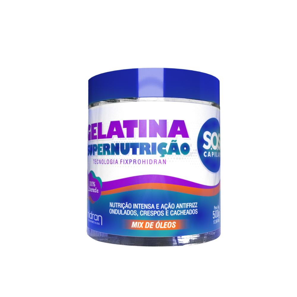 Gelatina Hidran Sos Super Nutrição 500G