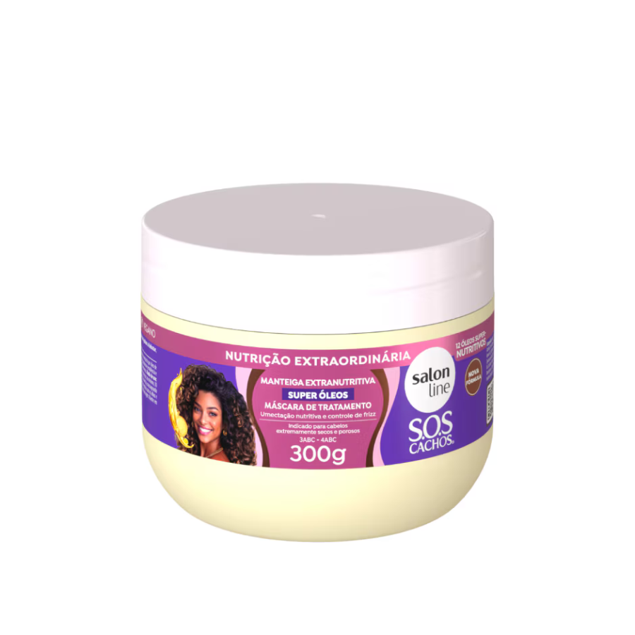 Máscara De Tratamento Salon Line S.O.S Cachos Manteiga Extranutritiva Super Óleos 300G