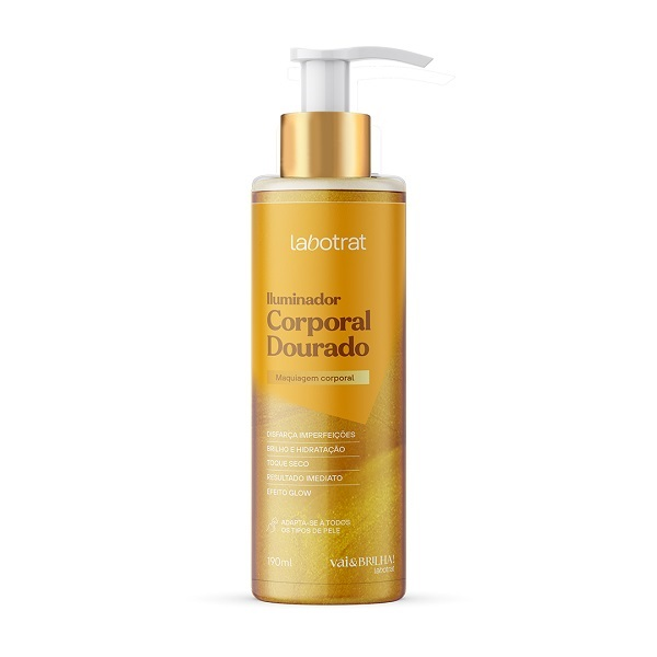 Iluminador Corporal Labotrat Vai&Brilha Dourado 190ml